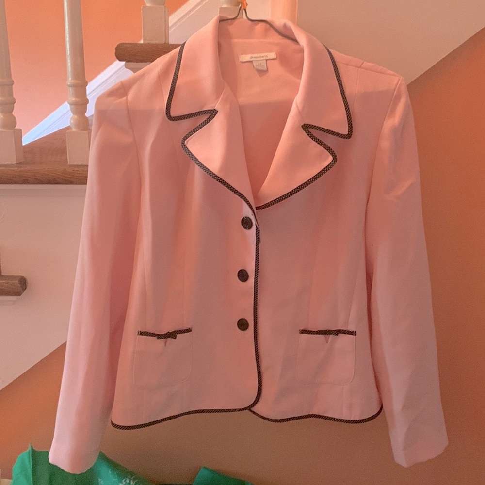 Pink unlined blazer